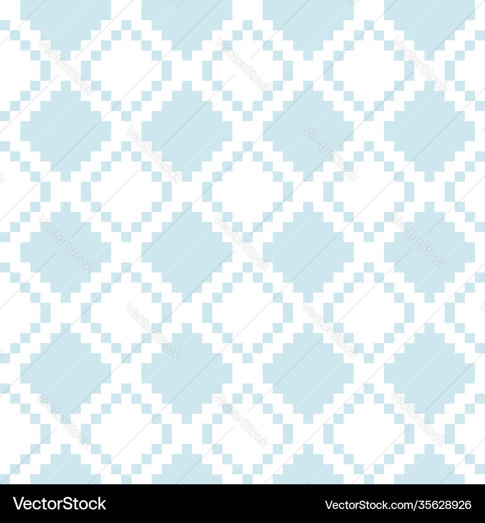 Ice blue argyle seamless pattern background Vector Image