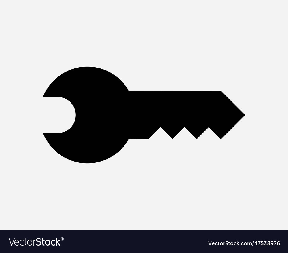 Key icon security password secure lock door access vector image Key icon security password secure lock door access