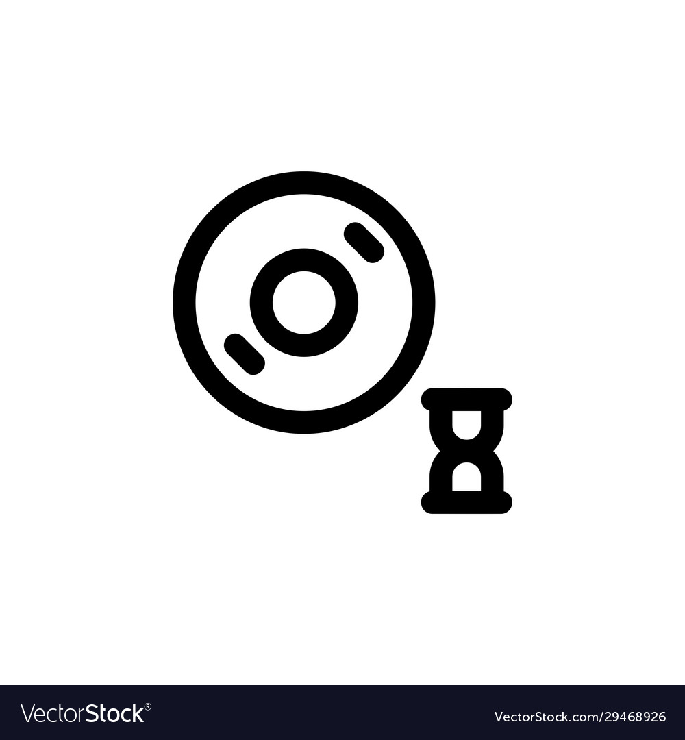 Loading disc icon perfect for application web Vector Image Loading disc icon perfect for application web