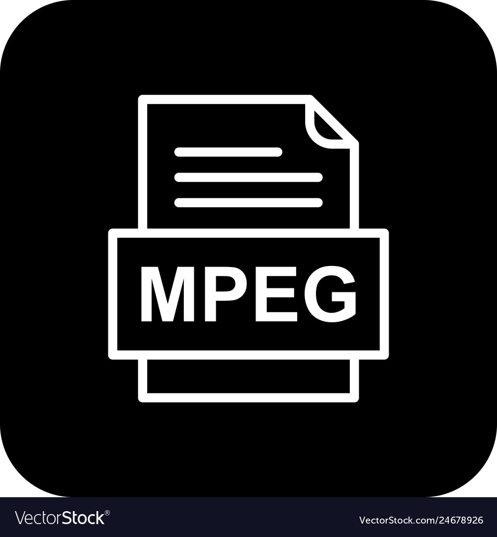 Mpeg file document icon