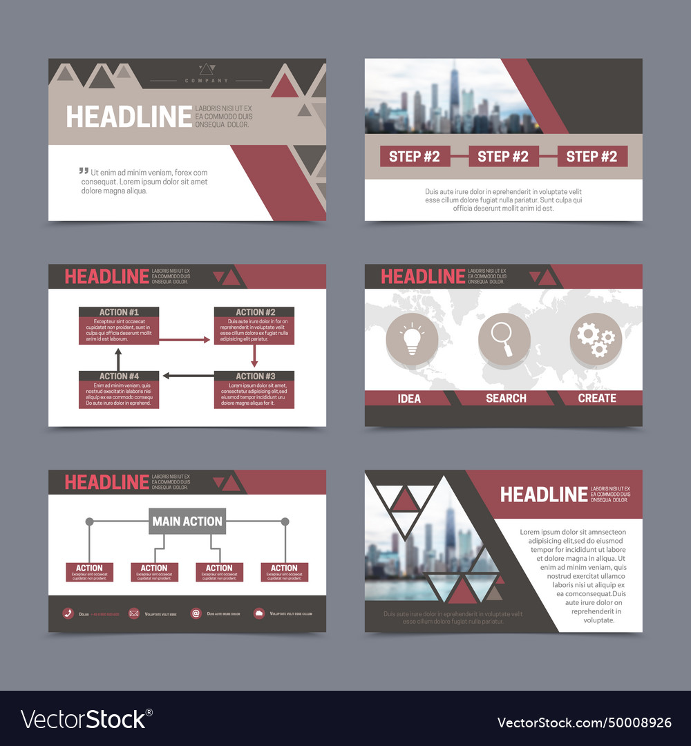 Presentation templates set