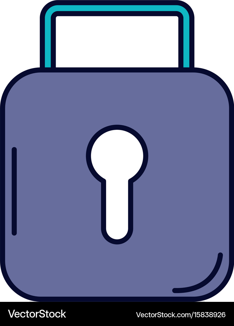 Safe secure padlock icon Royalty Free Vector Image