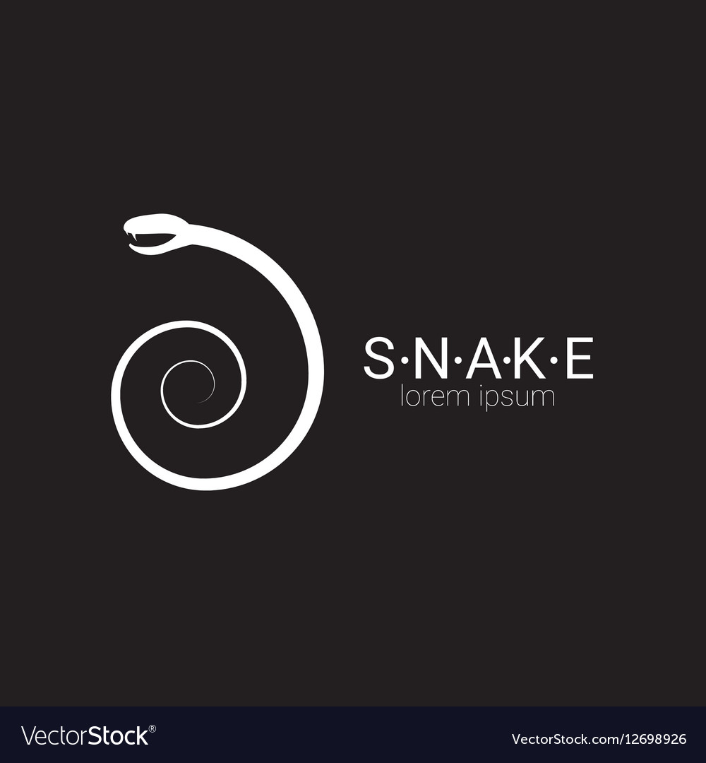 Snake simple logo design element