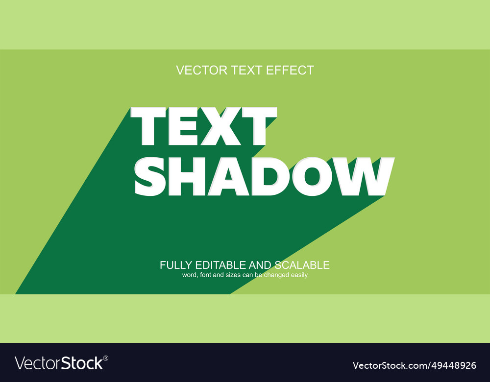 Text shadow 3d style effect editable vector image Text shadow 3d style effect editable