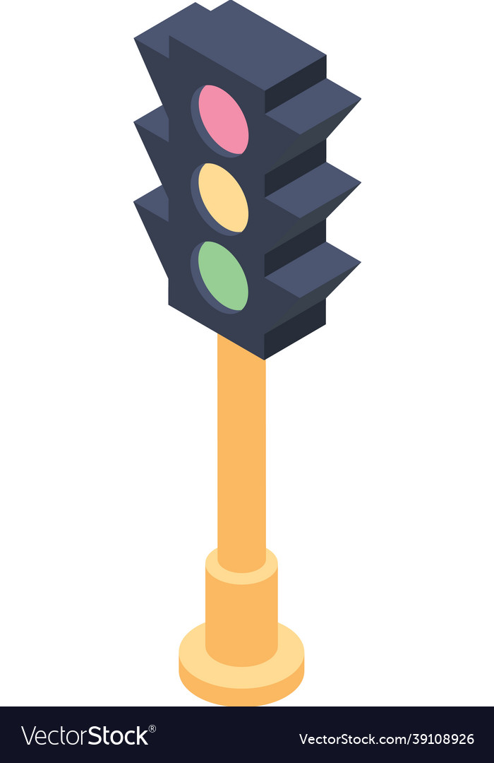 Traffic signal Royalty Free Vector Image - VectorStock