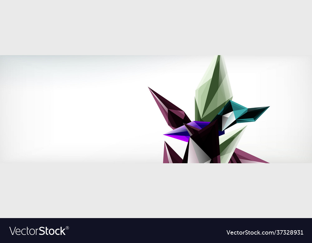 3d triangles and pyramids abstract