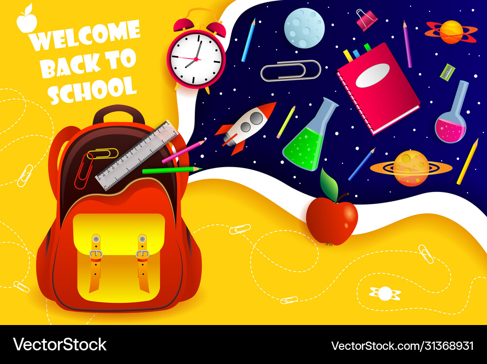 Back to school Royalty Free Vector Image - VectorStock