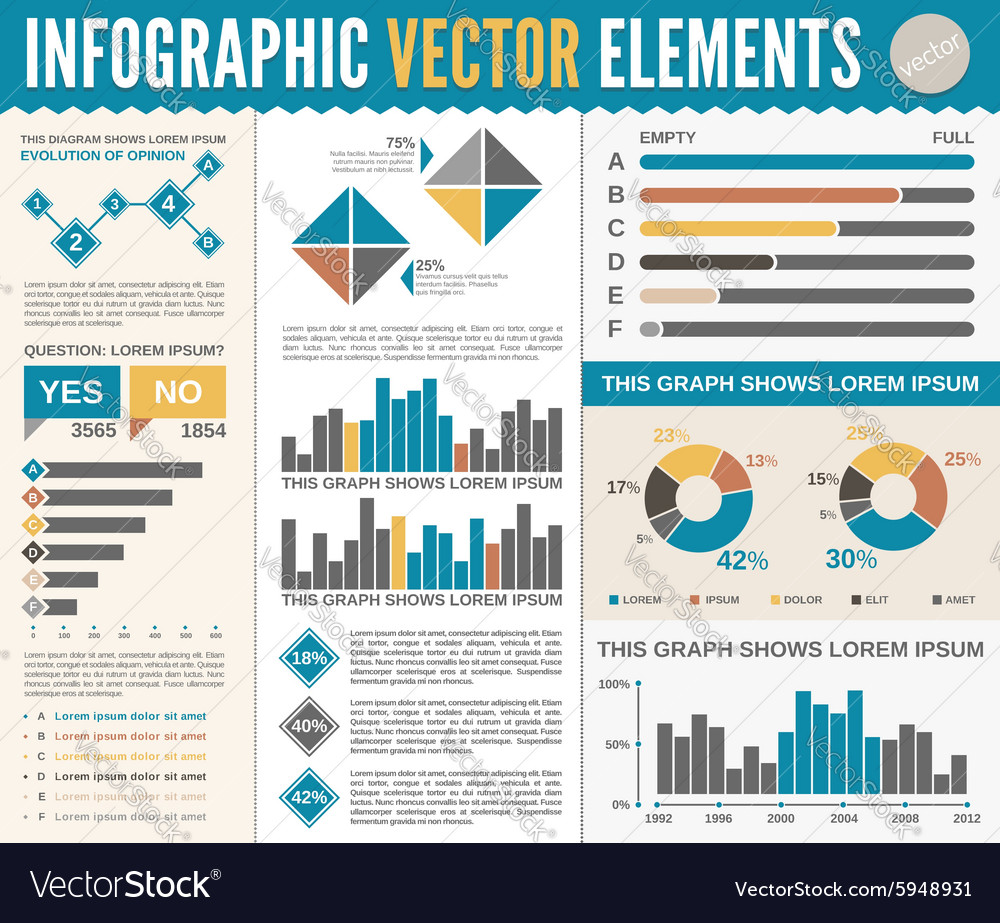 Infographic template Royalty Free Vector Image