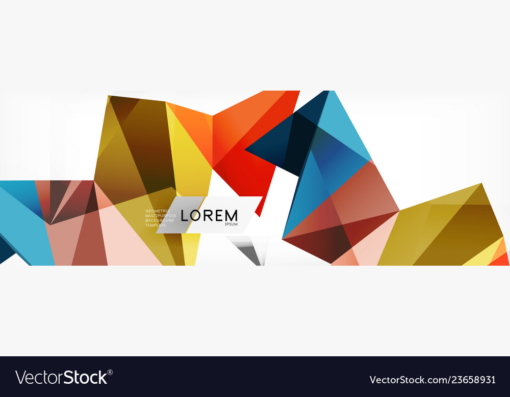Science background abstract triangle pattern vector image Science background abstract triangle pattern