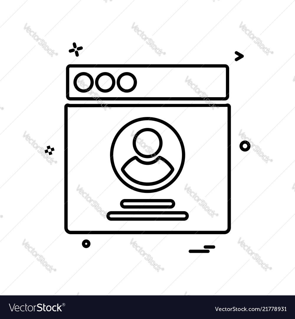 Web layouts icon design vector image Web layouts icon design
