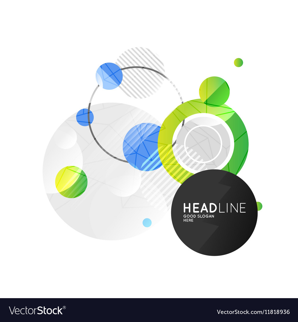 Abstract banner with geometric pattern triangles