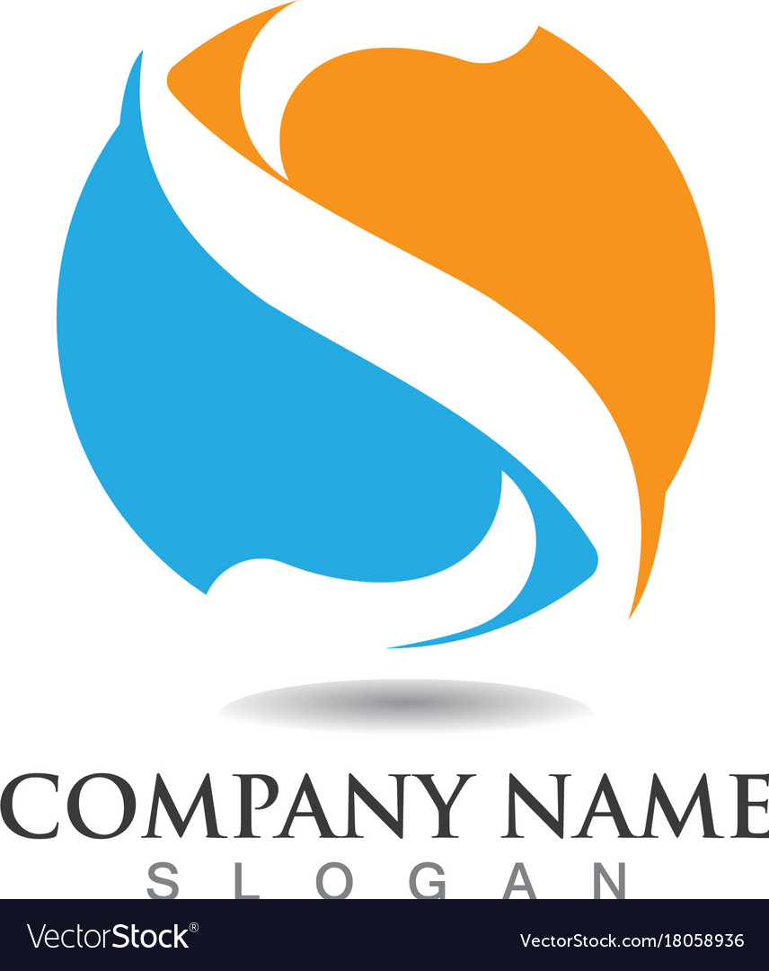 Business corporate letter s logo design Royalty Free Vector