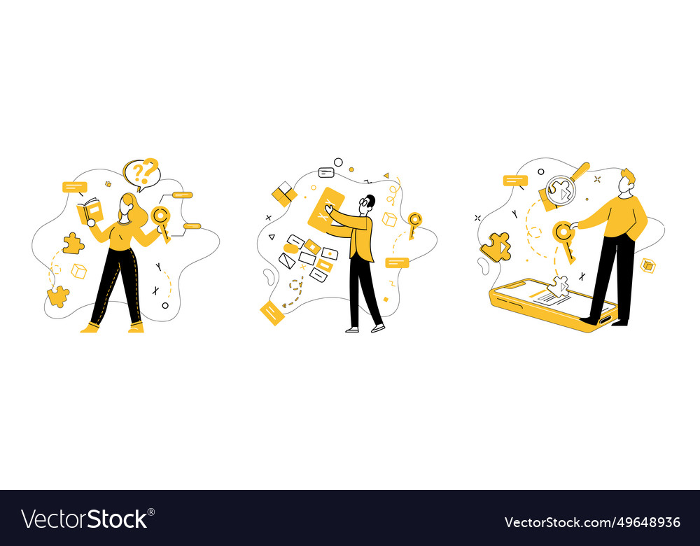 Creative process intelligence and intellect vector image Creative process intelligence and intellect