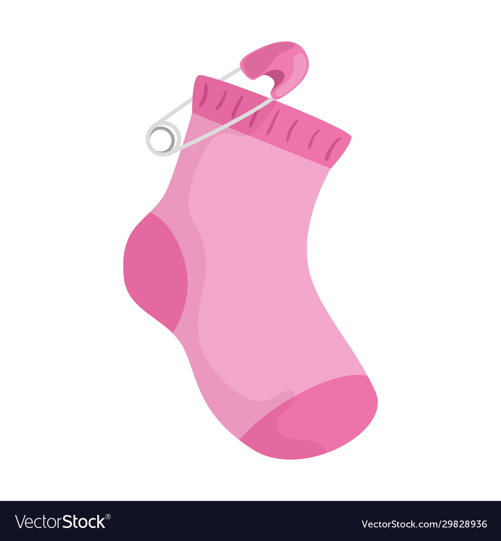 Baby Socks Icon Vector Stock Illustration - Download Image Now