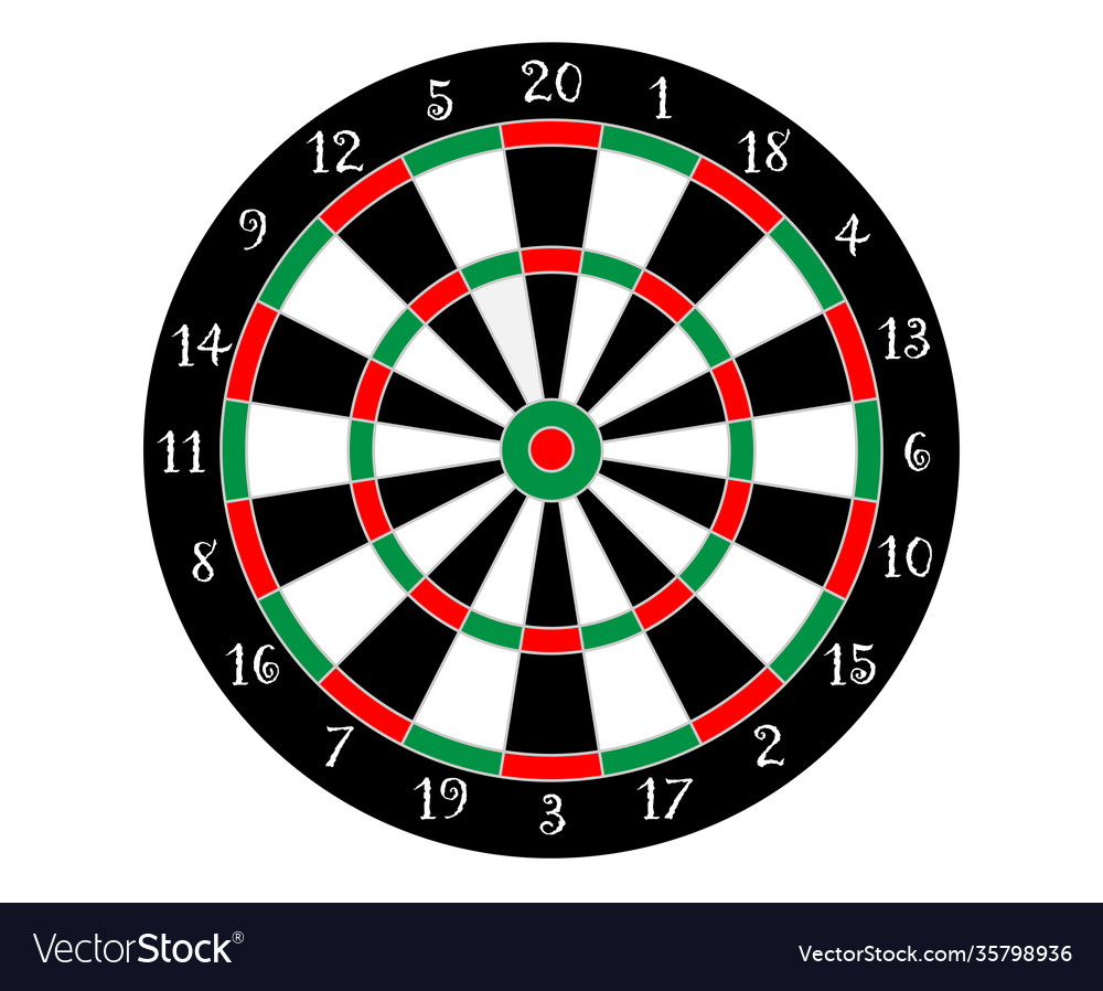 Dartboard vector image Dartboard