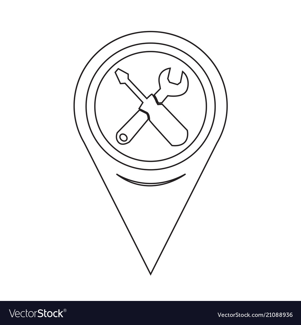 Map pointer tool icon