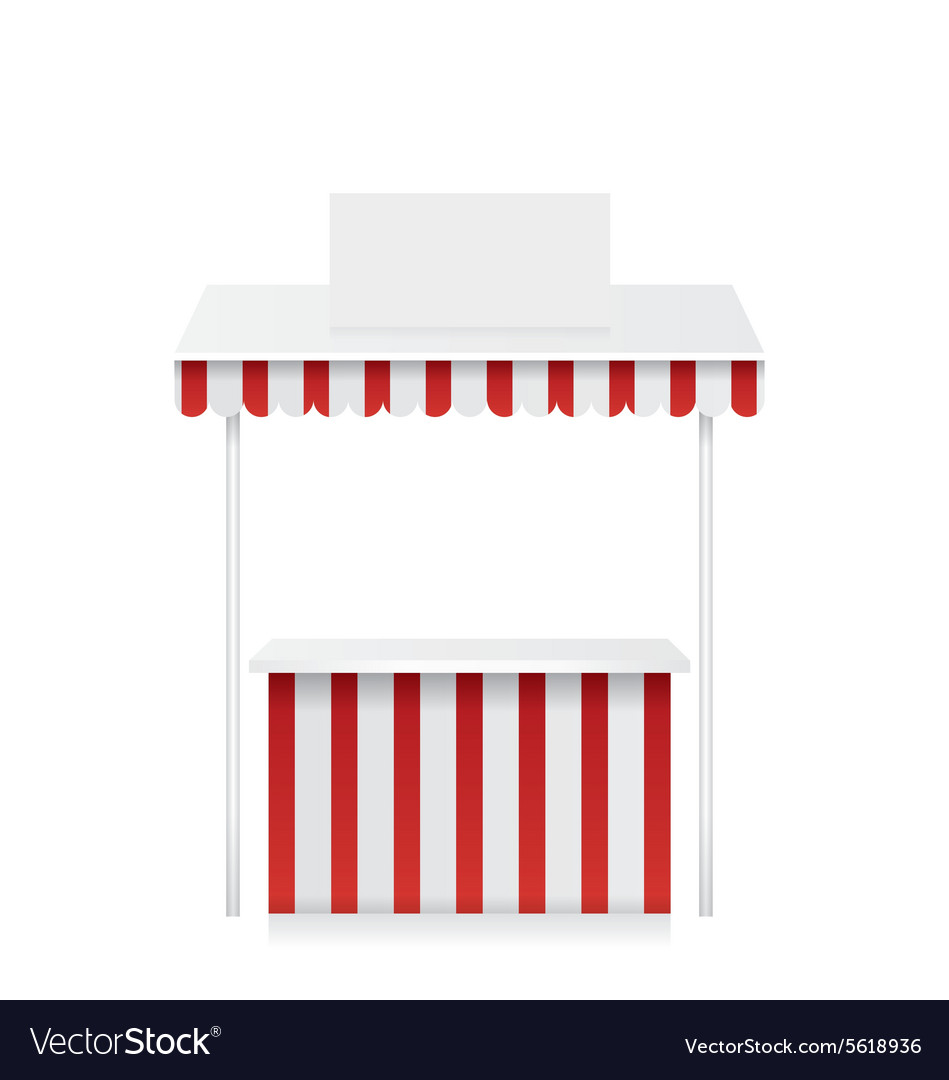 Market stall Royalty Free Vector Image - VectorStock