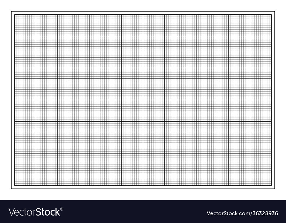Millimeter graph paper grid abstract squared vector image Millimeter graph paper grid abstract squared