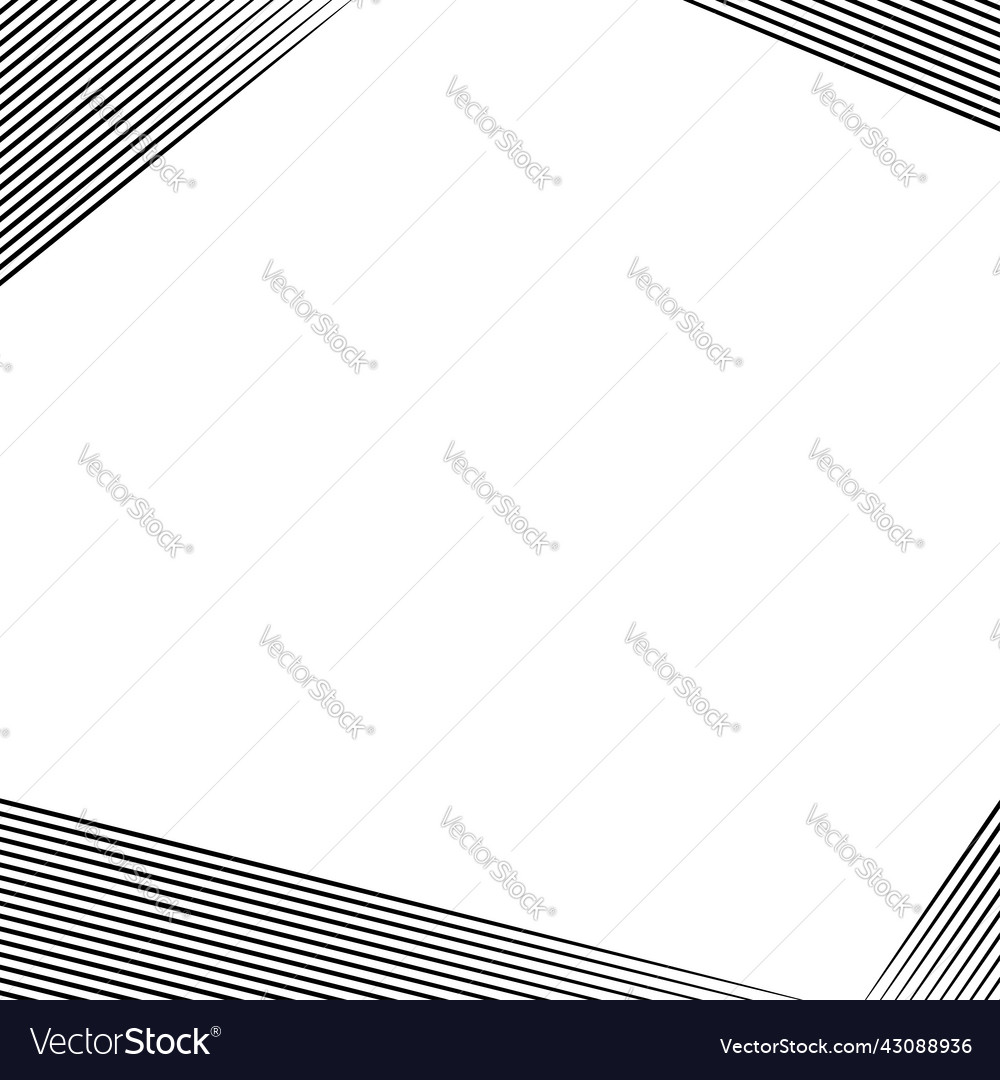 Parallel lines square format frame border