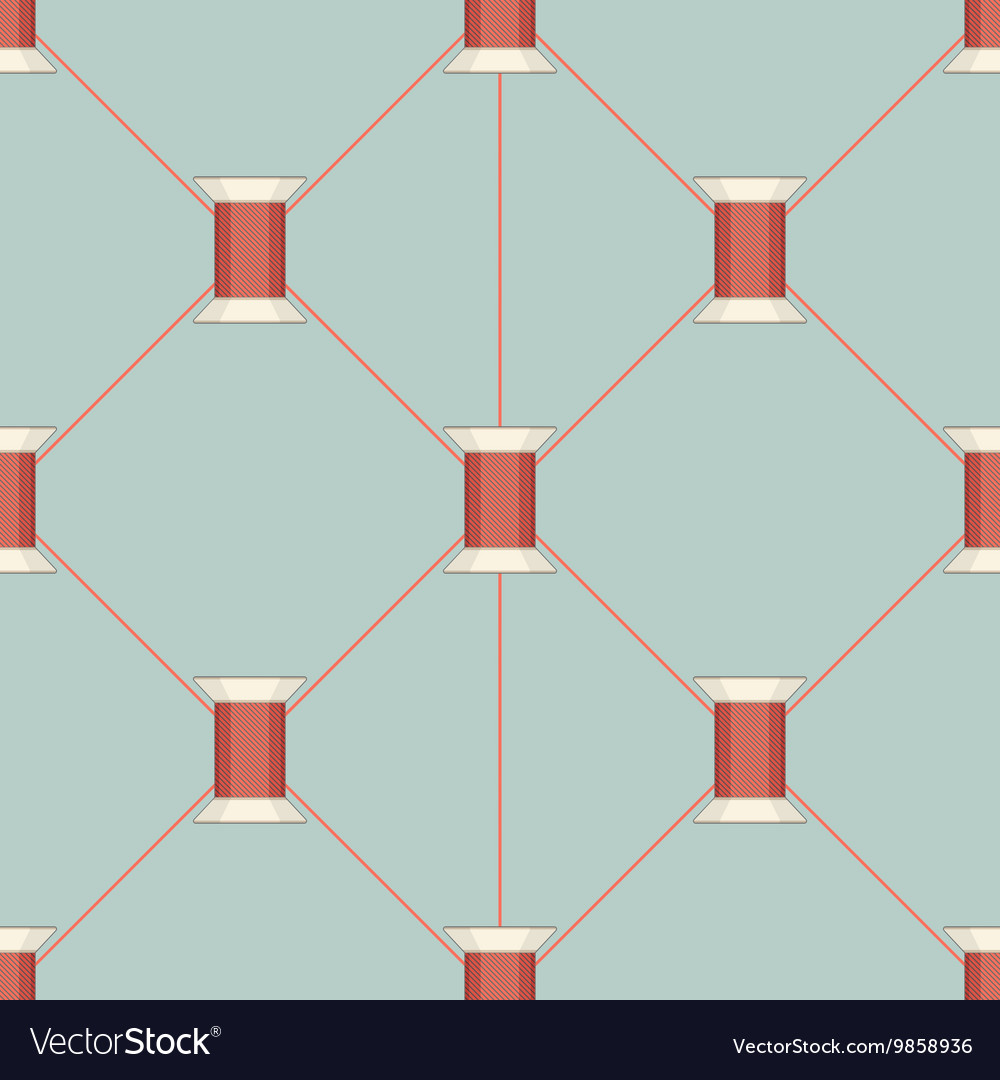 Spool of thread texture seamless pattern
