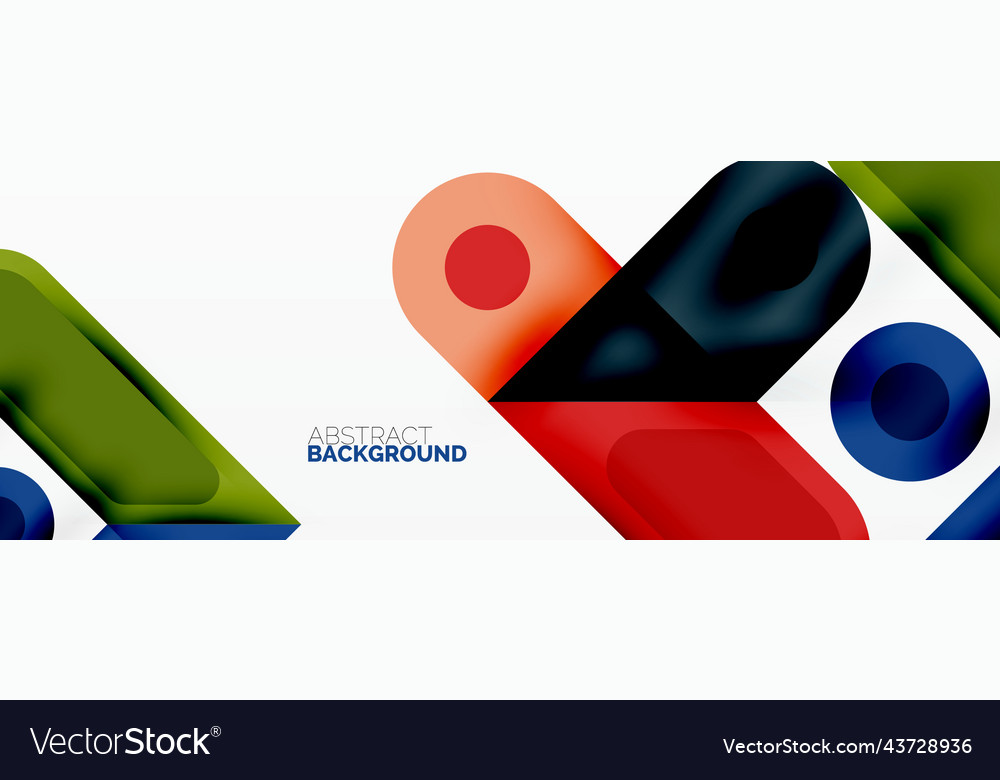 Square and circle minimal abstract background Vector Image Square and circle minimal abstract background