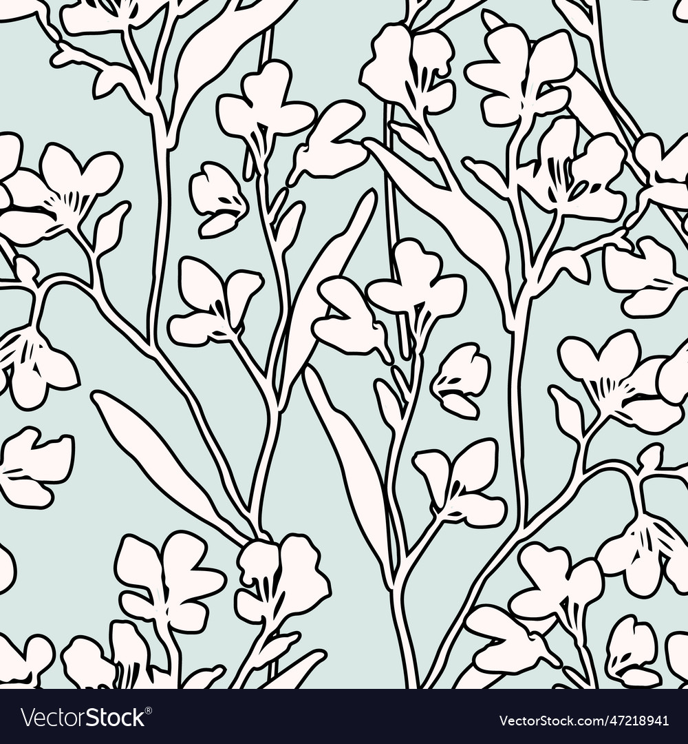 Cute natural background with wild meadow flowers