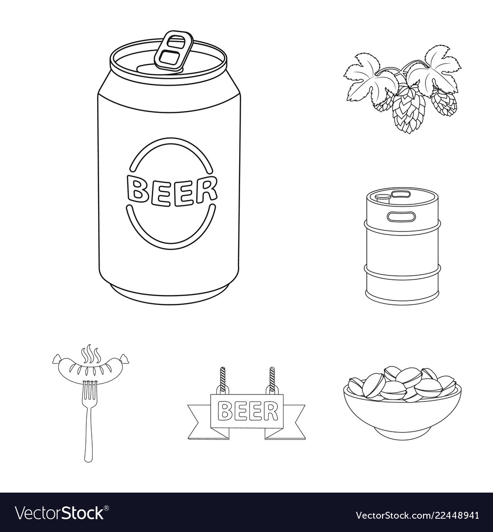 Design of pub and bar icon set vector image Design of pub and bar icon set