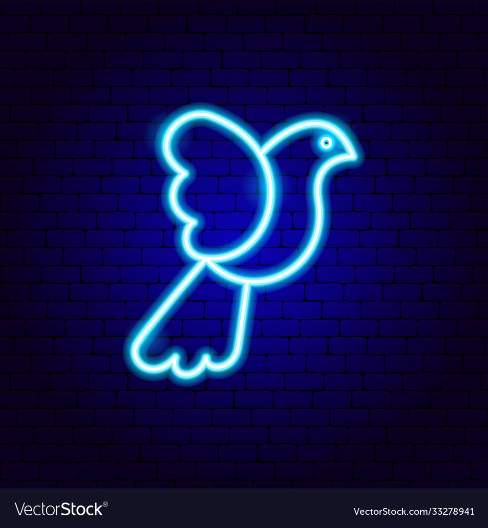 bird neon sign