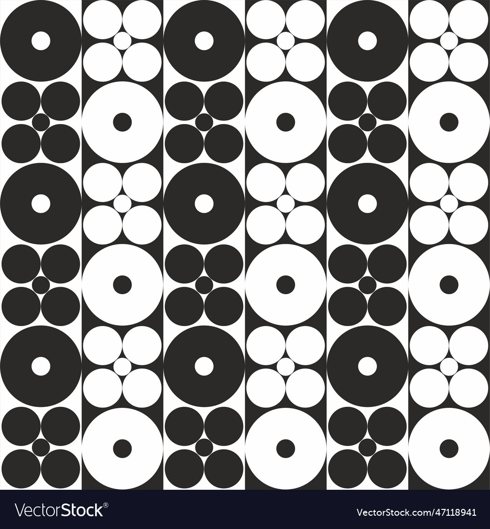 Geometric seamless pattern with circles