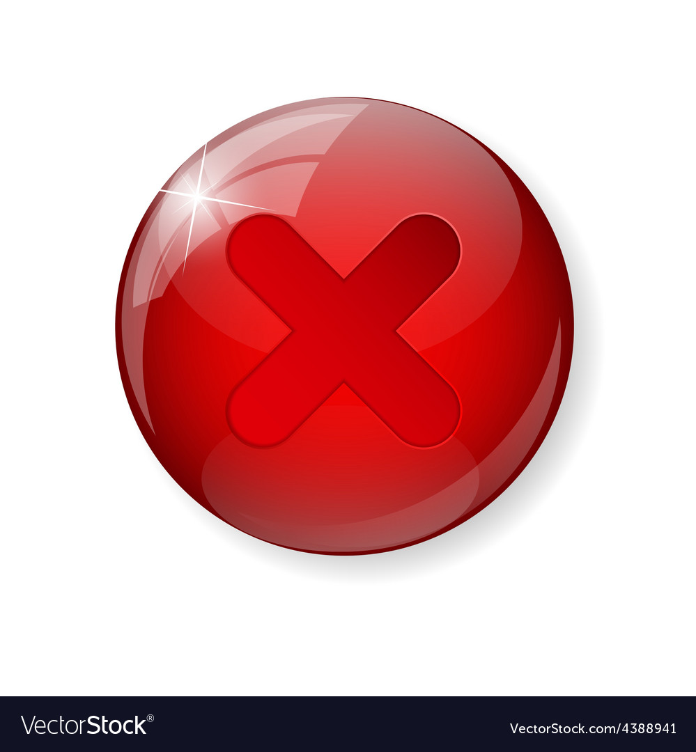 Red check mark icon button