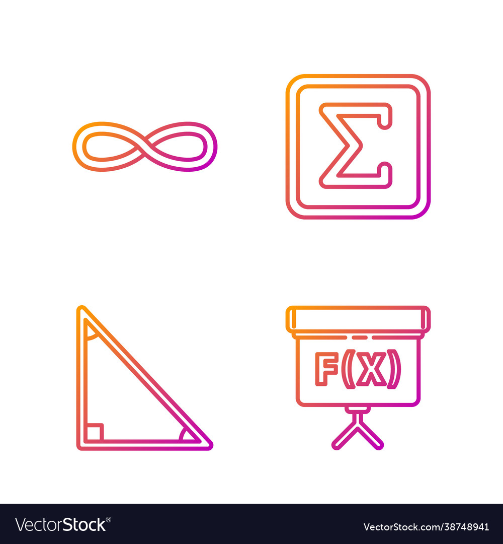 Set line geometric figure cube calendar function vector image Set line geometric figure cube calendar function