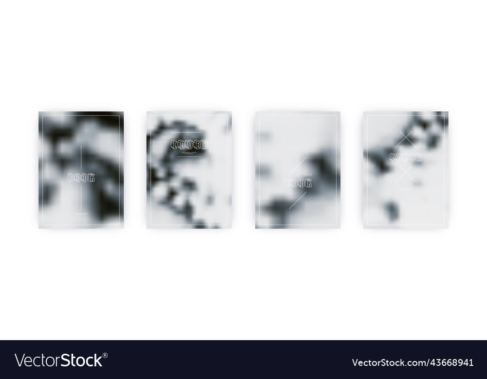 Set of cover templates vector image Set of cover templates