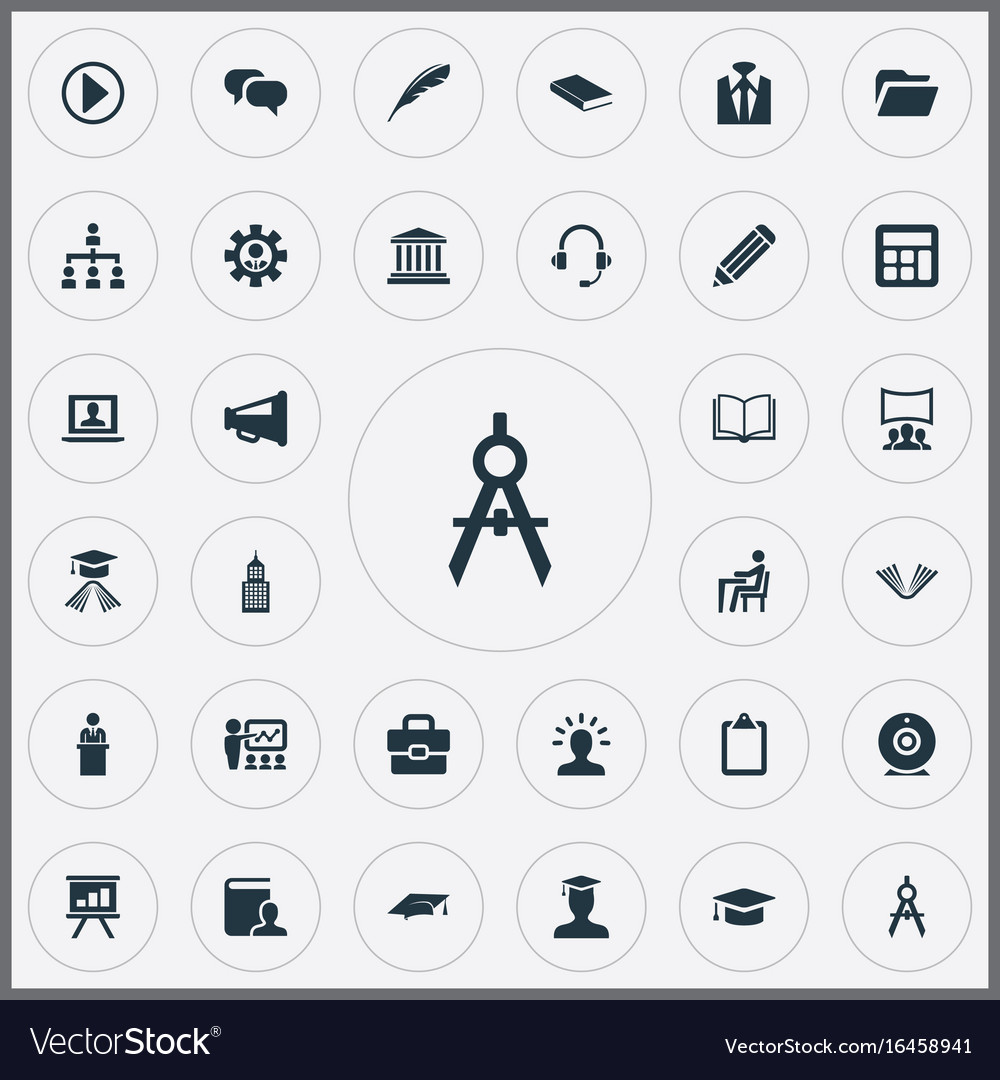 Set of simple training icons