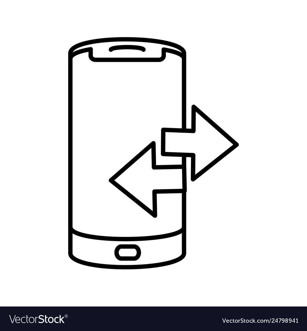 Smartphone with arrow signals