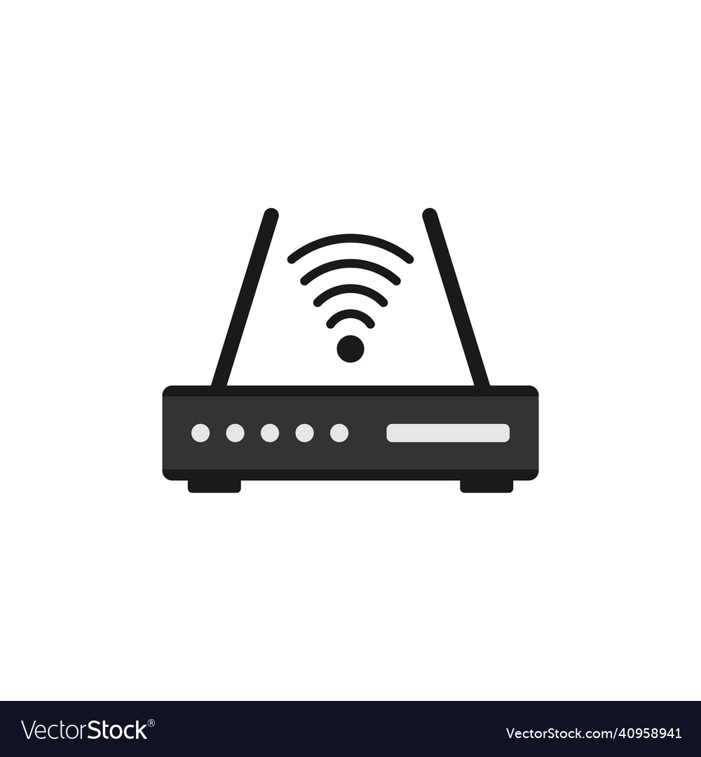Wifi router icon design template isolated