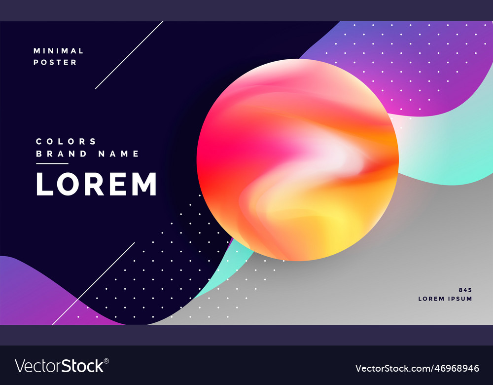 Abstract colorful gradient geometric background