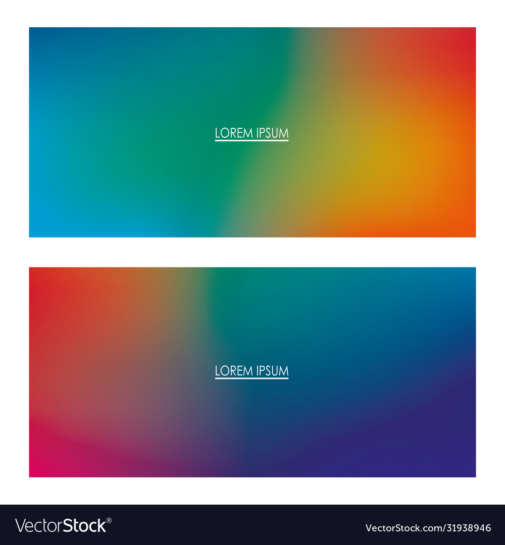 Colorful gradient backgrounds frames with place