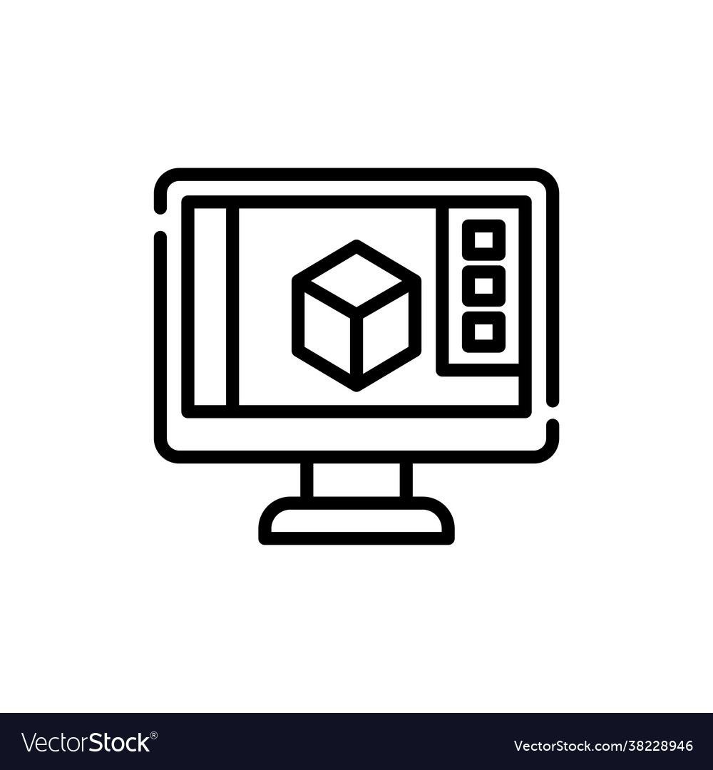 Graphics software style vector image Graphics software style