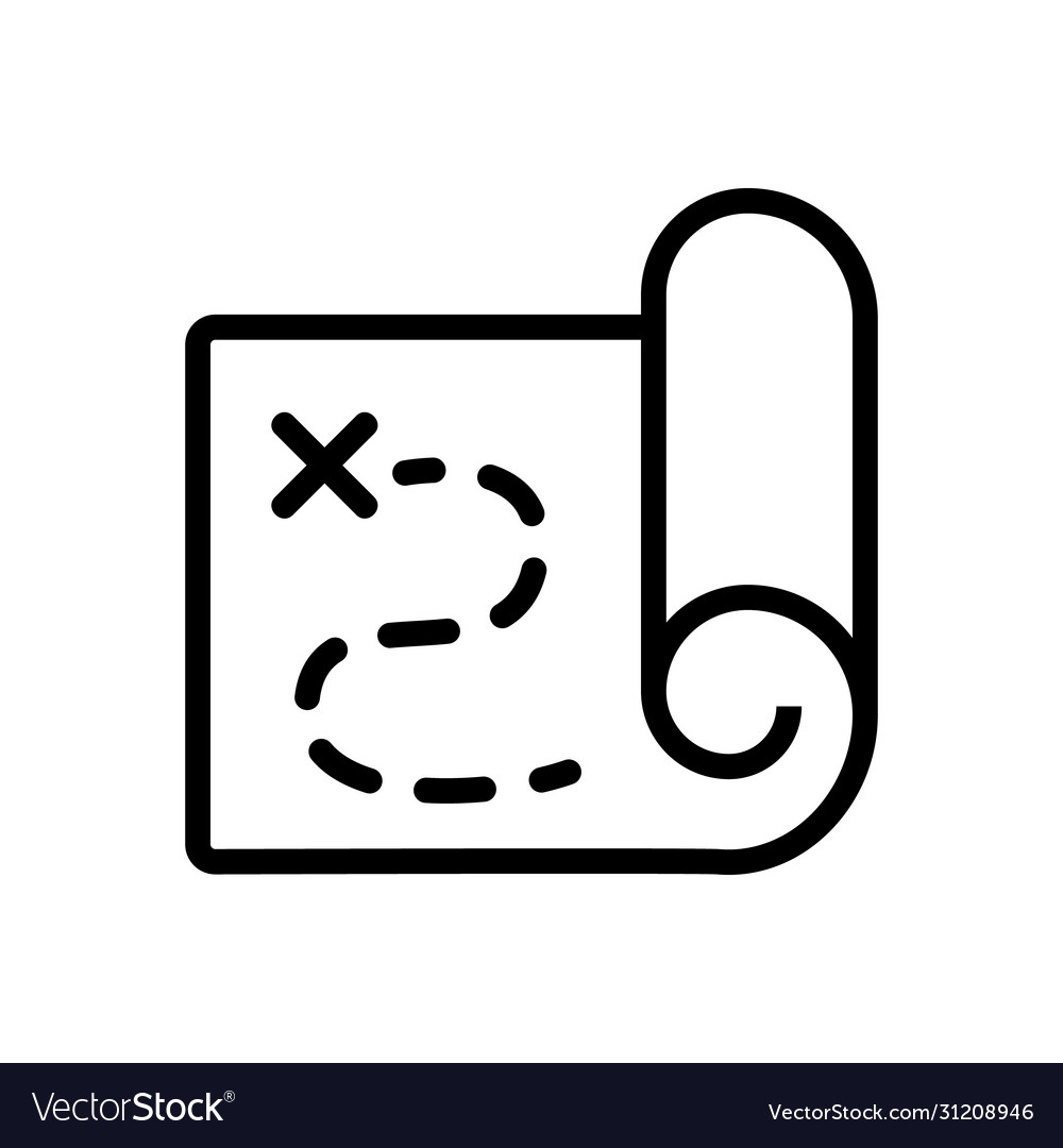 Minimized card in scroll icon outline