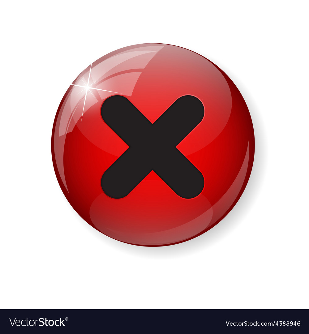 Red check mark icon button