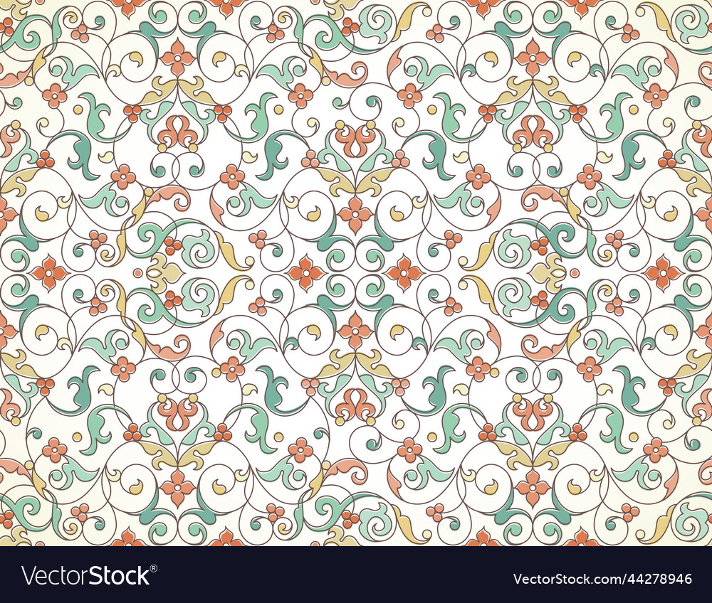 Seamless pattern in eastern style vector image Seamless pattern in eastern style