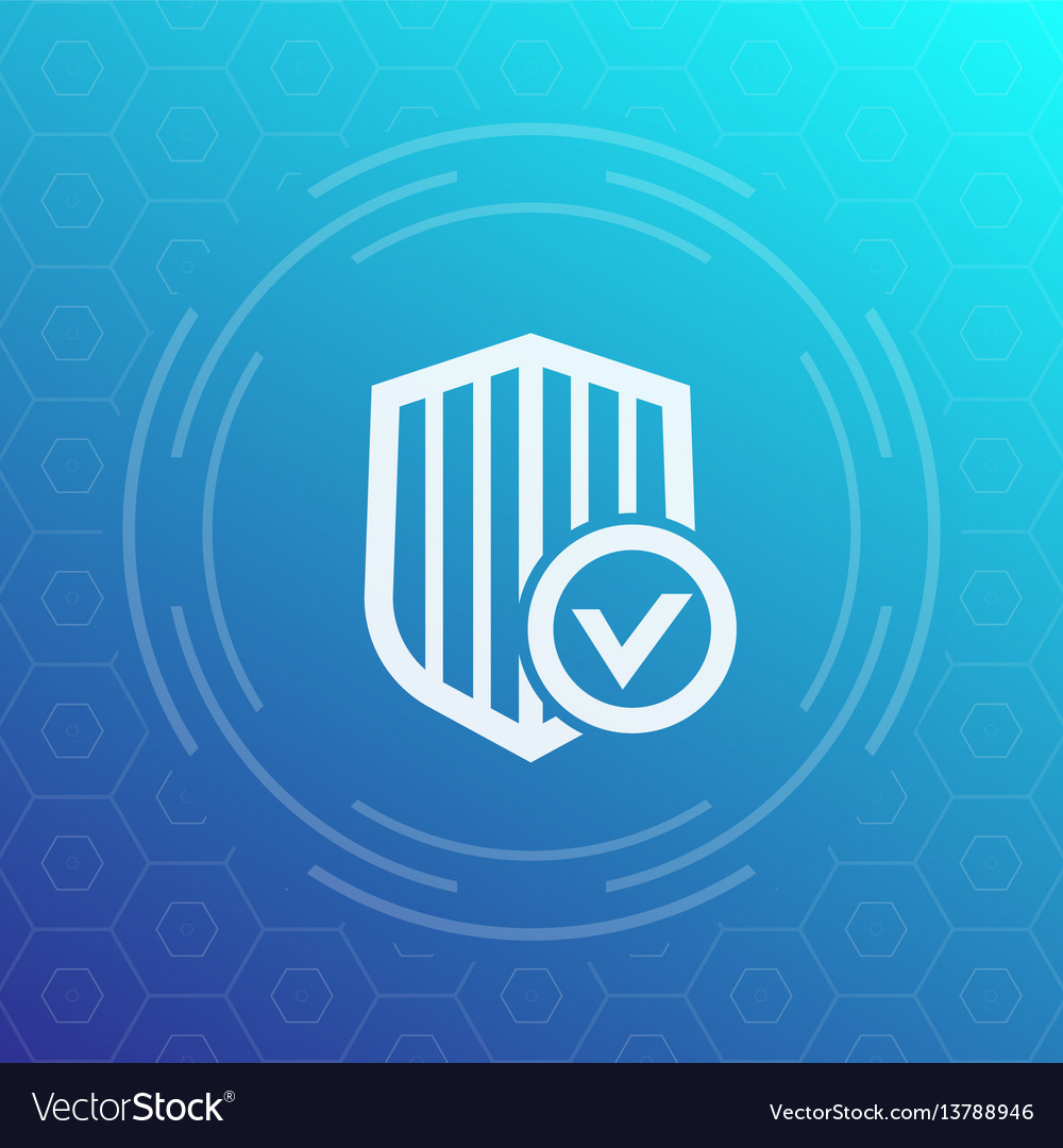 Shield with check mark icon
