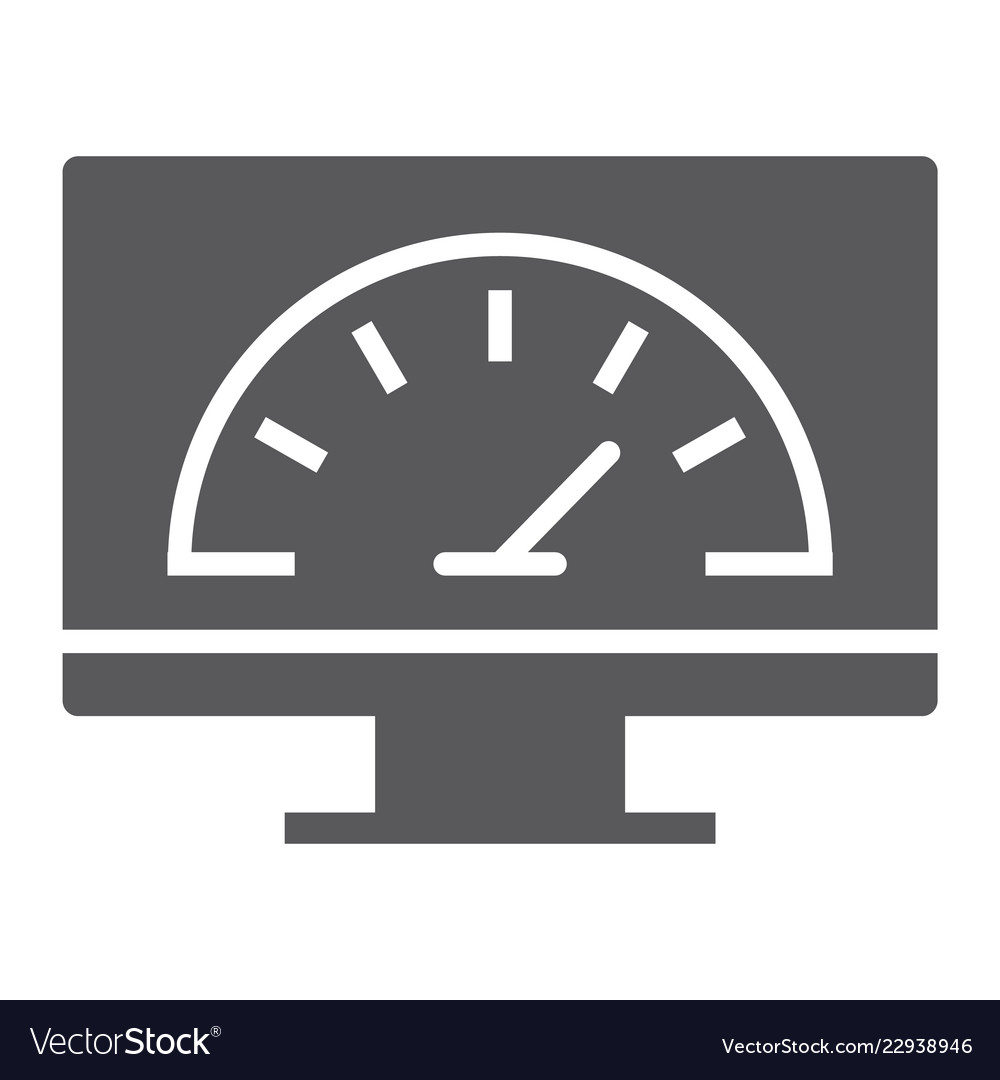 Speed optimization glyph icon traffic internet