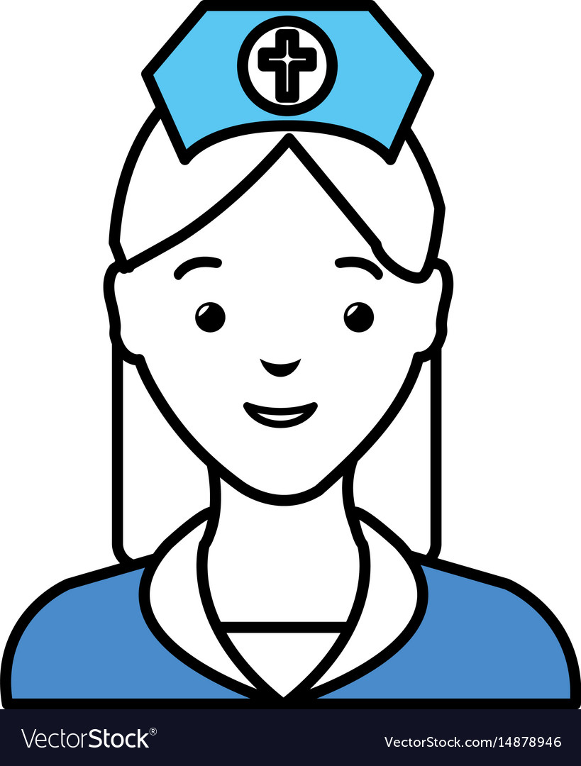 Woman nurse avatar character