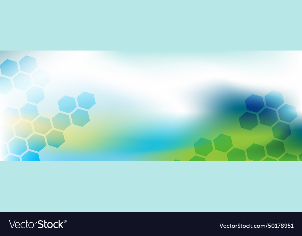 Abstract web background banner template hexagon vector image Abstract web background banner template hexagon