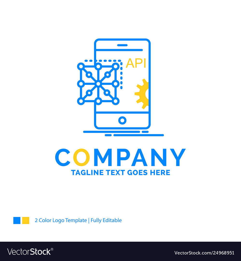 Api Anwendung Codierung Entwicklung mobile blau Vector Image Api Anwendung Codierung Entwicklung mobile blau