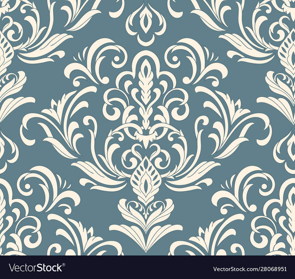 Elegante Damask Blumenmuster