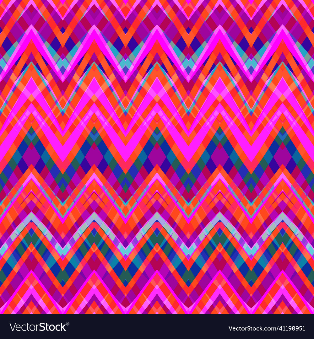 Ethnic zigzag pattern seamless background vector image Ethnic zigzag pattern seamless background