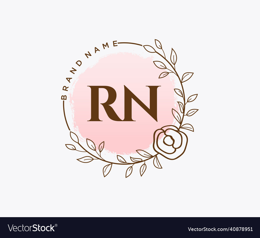 Original rn feminine logo nutzbar für natursalon