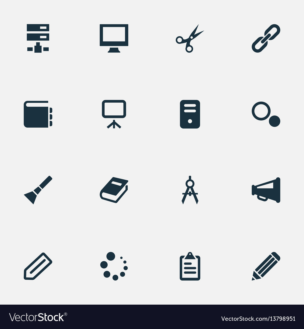 Set of simple web icons